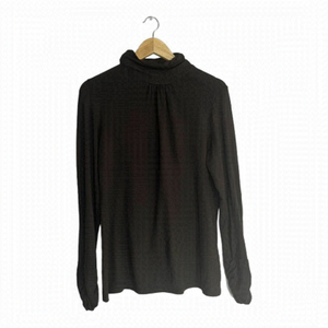 𝅺CLEO Brown Turtleneck Ruched Sleeves size L